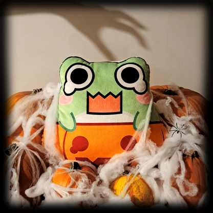 PunyPals Spooky Fergie the Frog Plushie Pillow (15in)