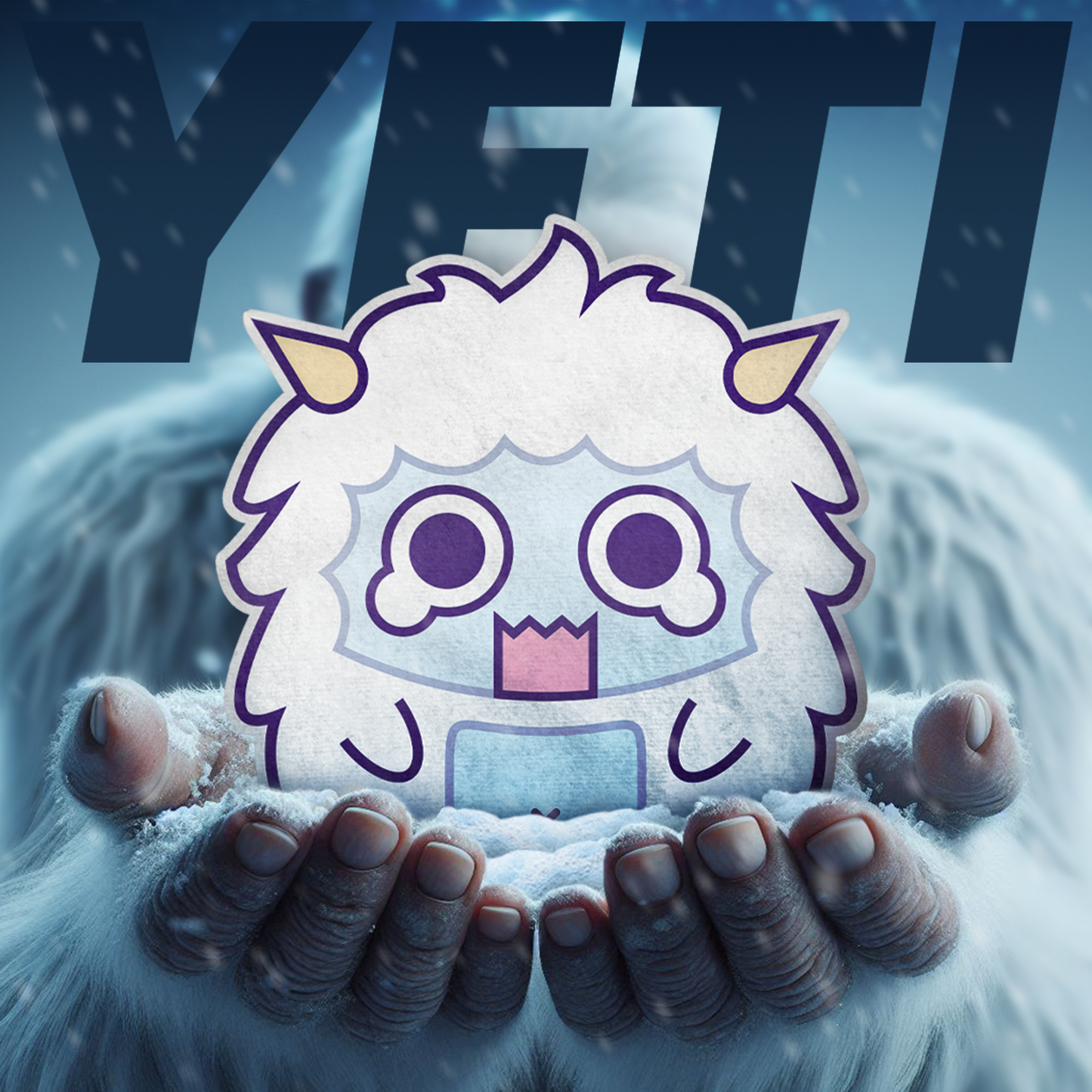 PunyPals Yuri the Yeti Plushie Pillow (15in)